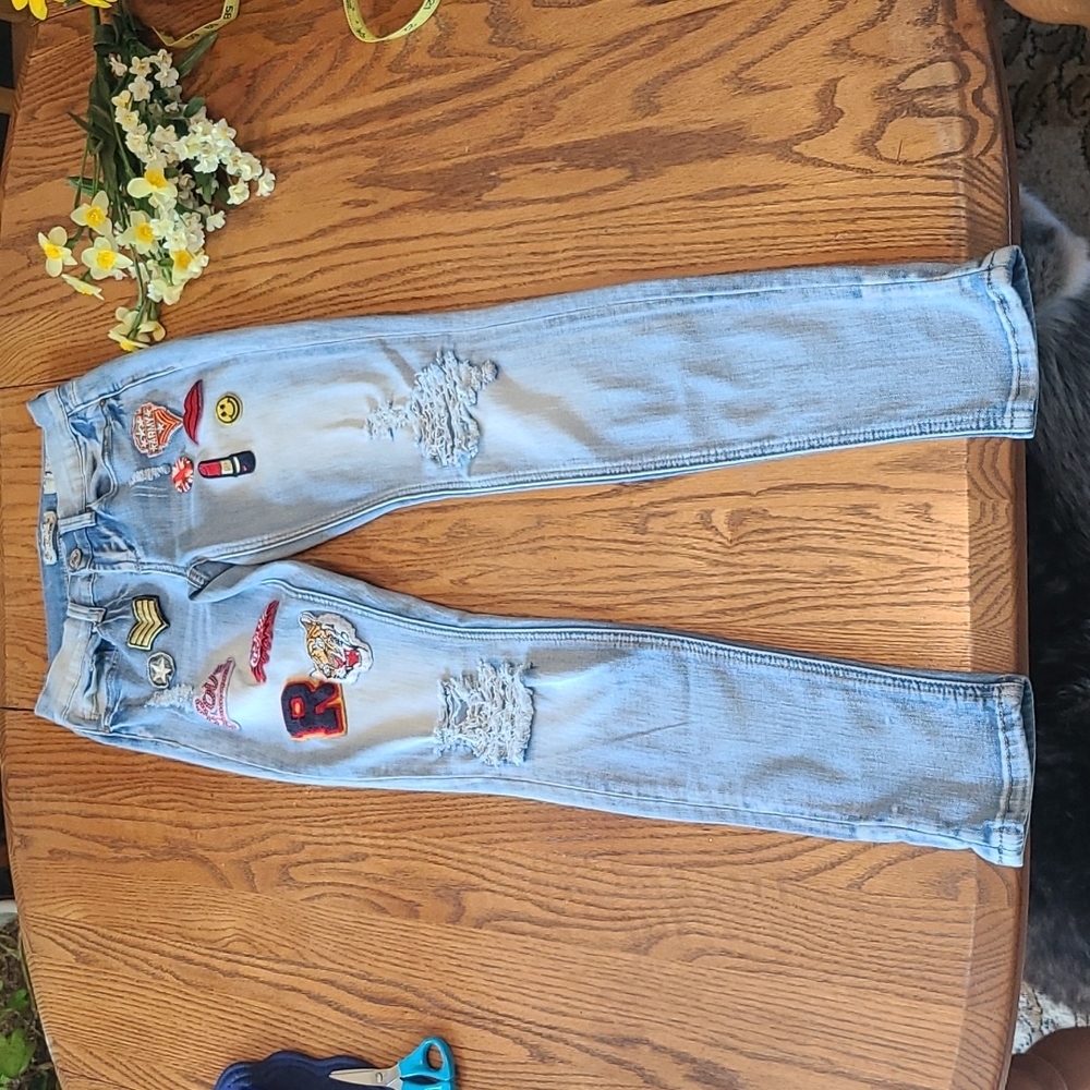 Indigo Rein Forever Jeans - Patches - Size 1 - Picture 9 of 9